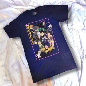 Funimation, My Hero Academia, T, Shirt, Small, Blue, Front Graphic, Anime